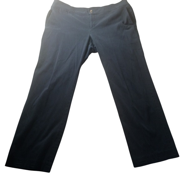 Chaps Relaxed Fit‎ Comfort Stretch Career Office Casual Preppy Pants Womens 18W - Picture 1 of 9